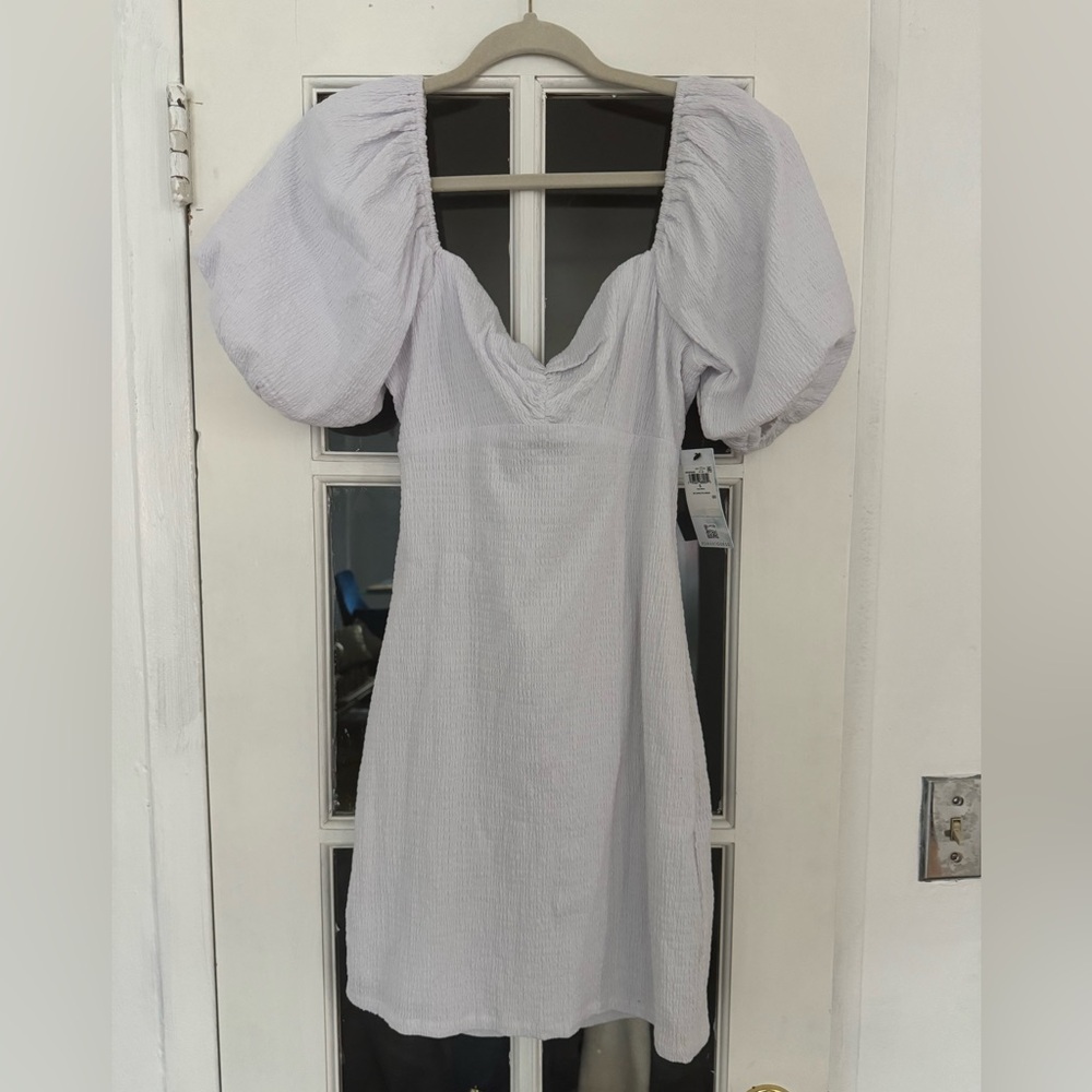 GUESS Women's Short Sleeve Charlotte Tie Back Mini Dress Size S - Picture 4 of 7